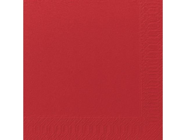 Servett 3 - lags 40x40cm röd 125/fp