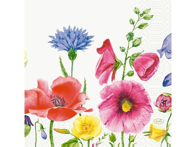 Servett DUNI Flowy 3 - lags 33x33cm 50/fp