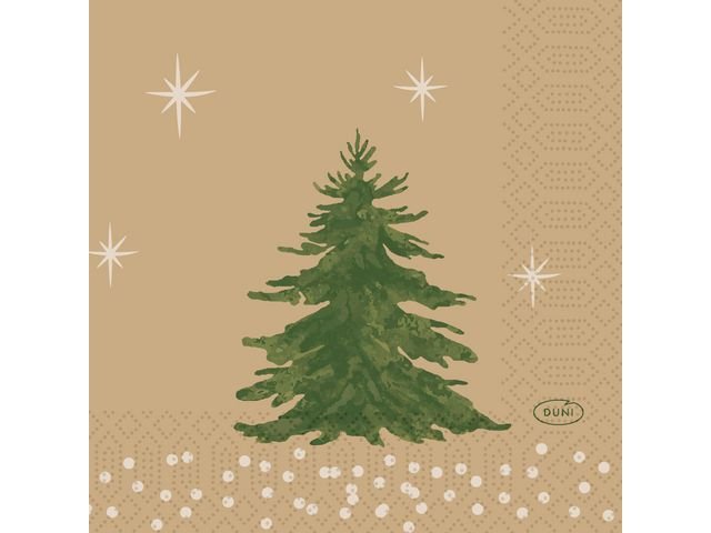 Servett DUNI Trees 3 - lags 24x24cm 50/fp
