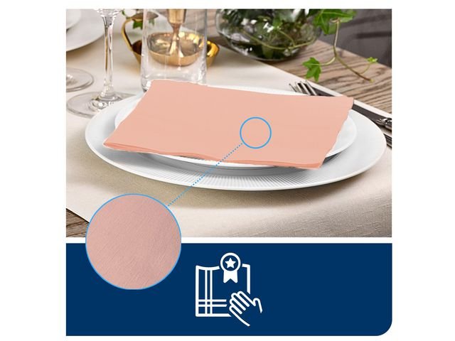 Servett TORK LinSt coral 39x39cm 50/fp