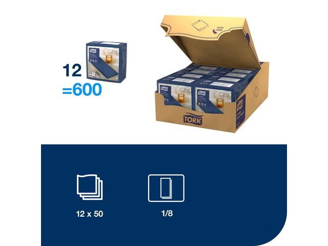 Servett TORK LinStyle m.bl 39x39cm 50/fp