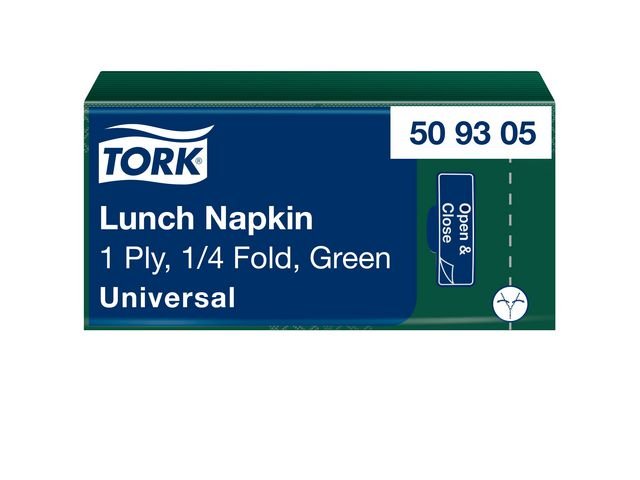 Servett TORK Lunch 1 - lags m.grön 500/fp