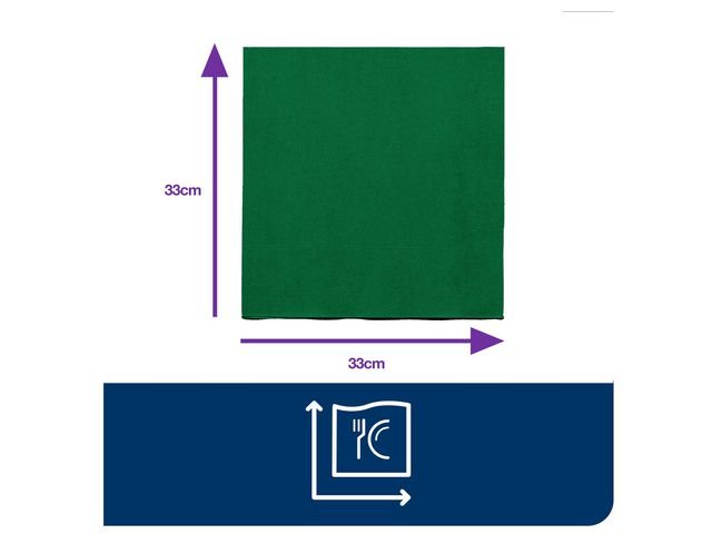 Servett TORK Lunch 2 - lags grön 200/fp