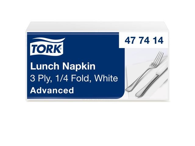Servett TORK Lunch 3 - lags vit 150/fp