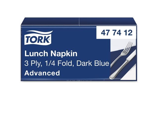 Servett TORK Mjuk 3 - lag m.blå 150/fp