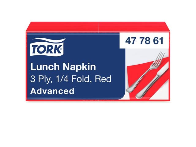 Servett TORK Mjuk 3 - lag röd 150/fp