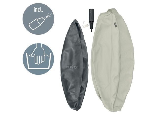 Sittboll LEITZ Ergo m stopp ljgrå 55cm