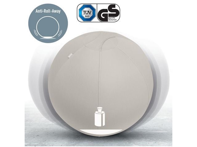 Sittboll LEITZ Ergo m stopp ljgrå 55cm