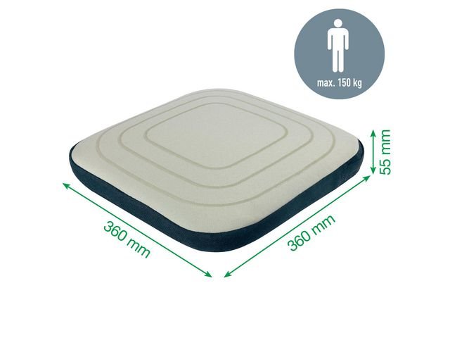 Sittkudde LEITZ Ergo Wobble m tyg ljgrå