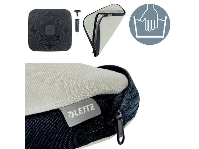 Sittkudde LEITZ Ergo Wobble m tyg ljgrå