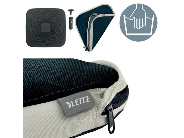 Sittkudde LEITZ Ergo Wobble m tyg mögrå