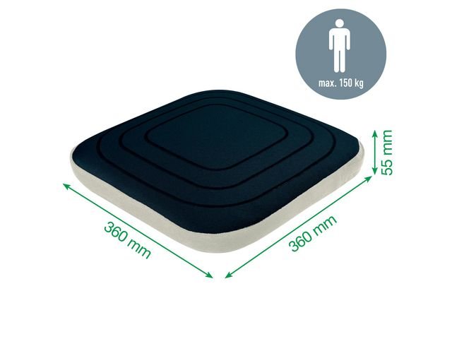 Sittkudde LEITZ Ergo Wobble m tyg mögrå