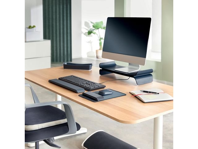 Sittkudde LEITZ Ergo Wobble m tyg mögrå