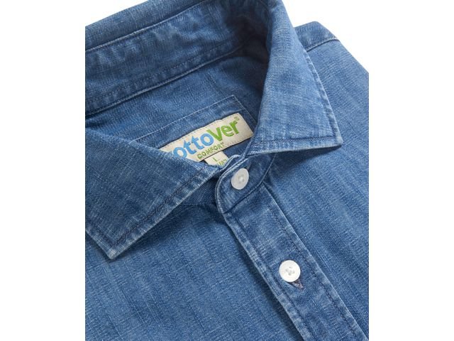 Skjorta comfort COTTOVER Denim GOTS 2XL