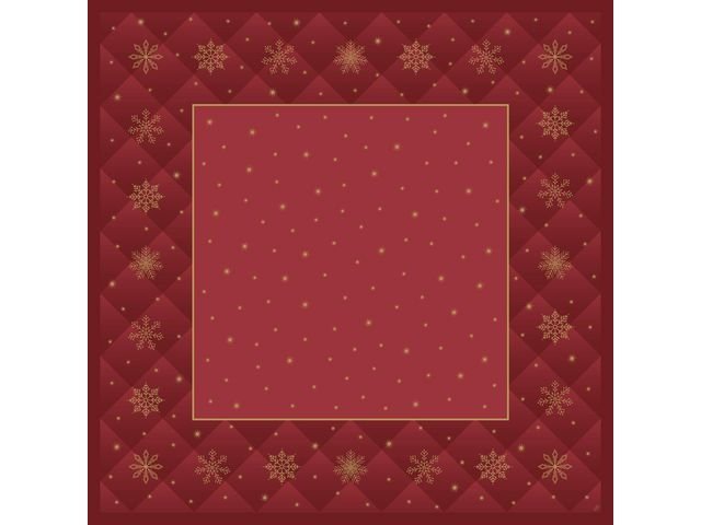 Snibbduk DUNI Rhombus 84x84cm röd 20/fp