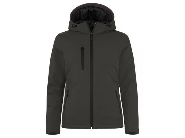 Softshelljacka CLIQUE dam mörkgrå S