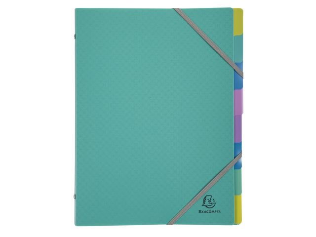 Sorteringmapp EXACOMPTA 8 - f A4 PP turkos