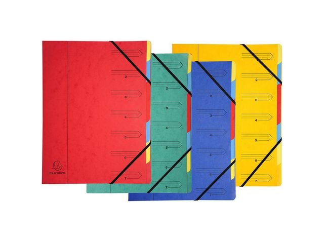Sorteringsmapp EXACOMPTA A4 7 - flik