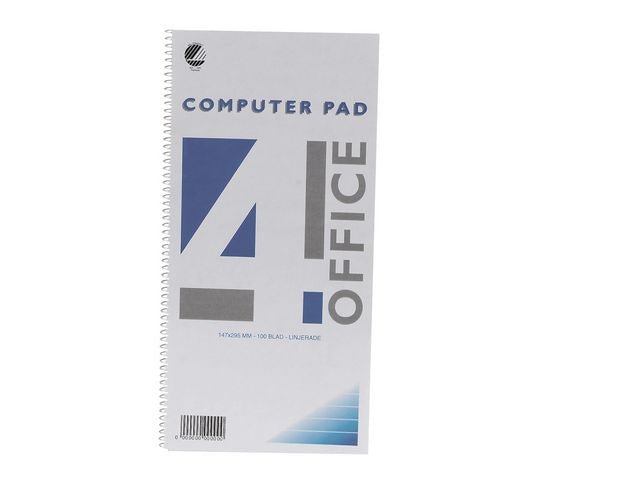 Spiralkladd 4 - OFF 147x297mm 96 blad linj