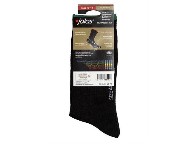 Strumpa merino JALAS 8220 svart 42 - 43