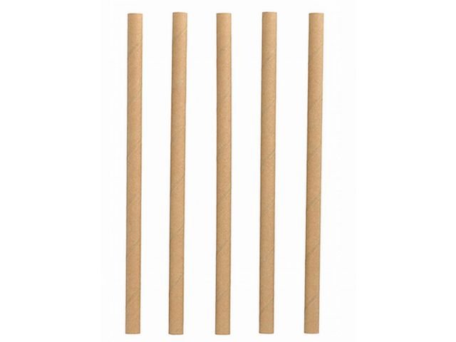 Sugrör PAPSTAR papper 10mmx21cm 100/fp