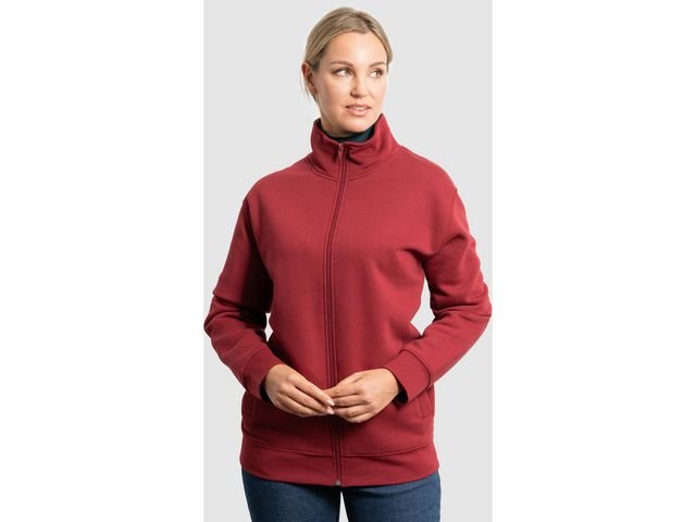 Sweater zip PF ulan unisex röd 2XL