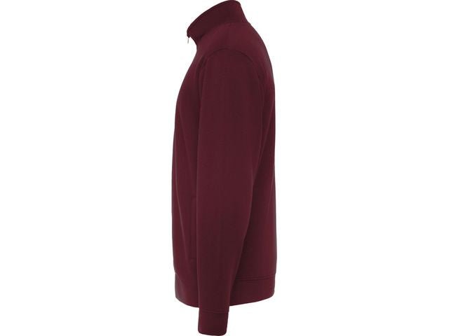 Sweater zip PF ulan unisex vinröd XL