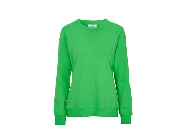 Sweatshirt Crew Neck dam GOTS grön XL
