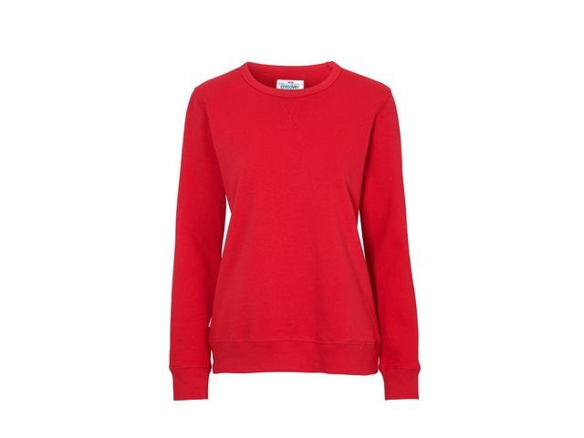 Sweatshirt Crew Neck dam GOTS röd XL