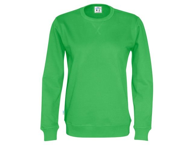 Sweatshirt Crew Neck hr GOTS grön L