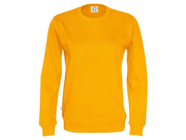 Sweatshirt Crew Neck hr GOTS gul S