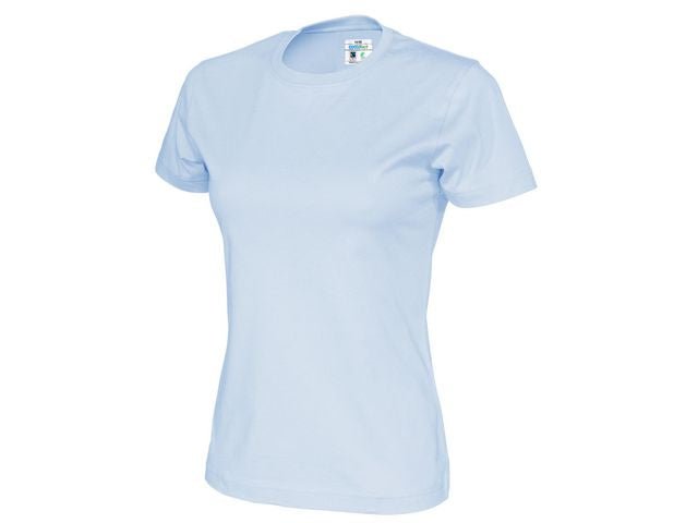 T-shirt COTTOVER dam GOTS himmelsblå S