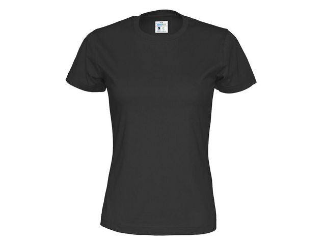 T-shirt COTTOVER dam GOTS svart 4XL