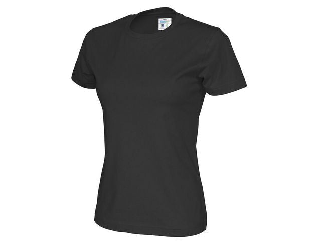 T-shirt COTTOVER dam GOTS svart 4XL