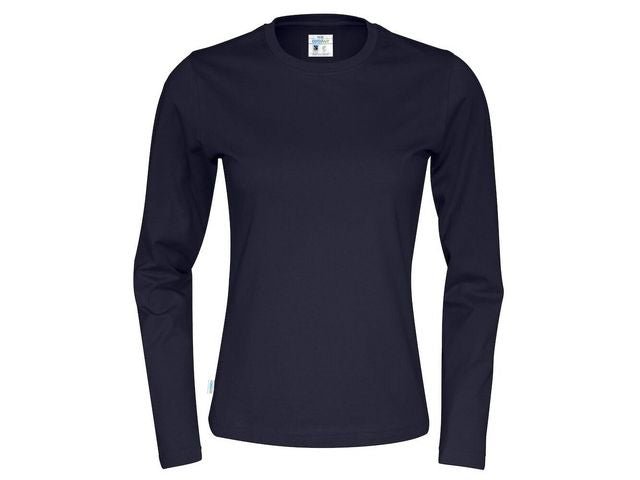 T-shirt LÄ 141019 GOTS dam marin M