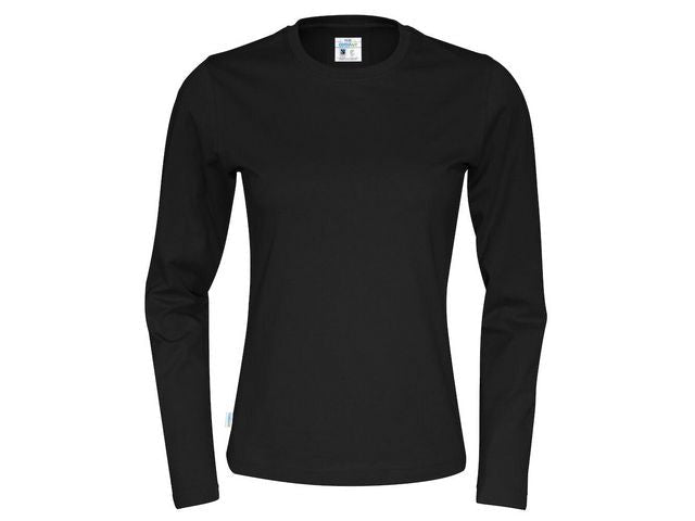 T-shirt LÄ 141019 GOTS dam svart XL