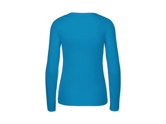 T-shirt LÄ O81050 GOTS dam blå L