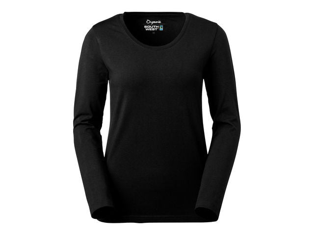 T-shirt långärmad Lily svart M Dam