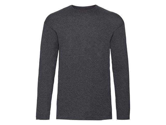 T-shirt Långärmad FRUIT mörkgrå 3XL