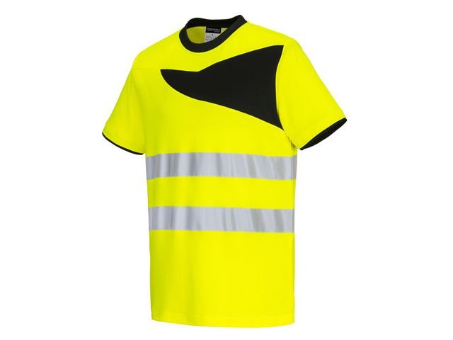 T-shirt varsel PW213 kl2 gul 4XL