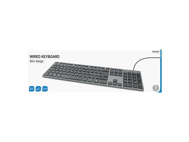 Tangentbord DELTACO TB - 801 Kabel