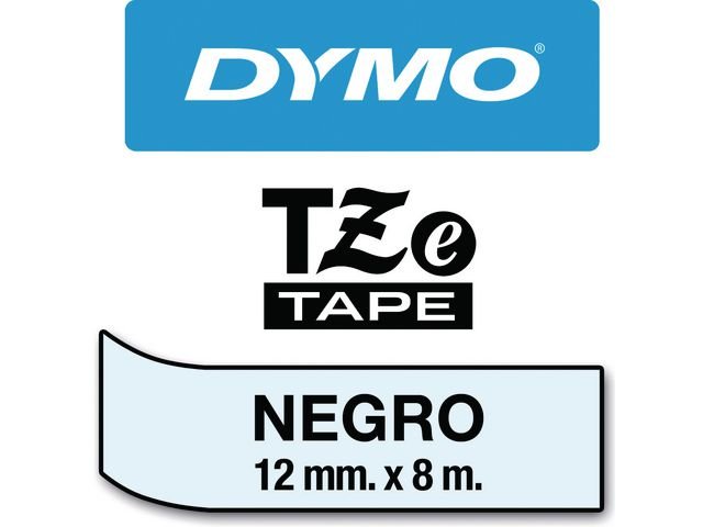 Tape BROTHER TZE131 12mm svart på klar