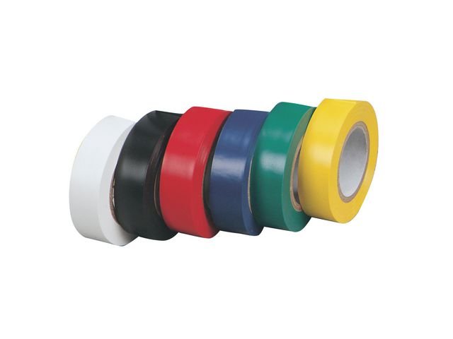 Tejp PVC kulör 10mx15mm 6/fp