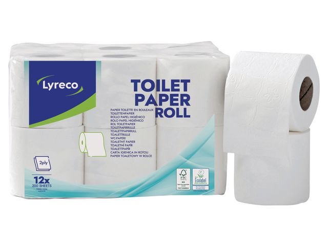 Toalettpapper LYRECO 22m 12/fp
