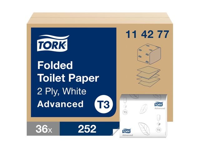 Toalettpapper TORK Adv T3 2 - lag 252/fp