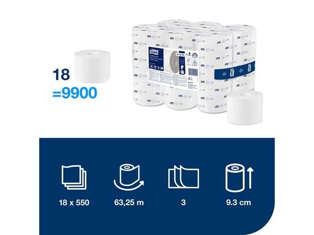 Toalettpapper TORK Pre T7 3 - lag 18/krt