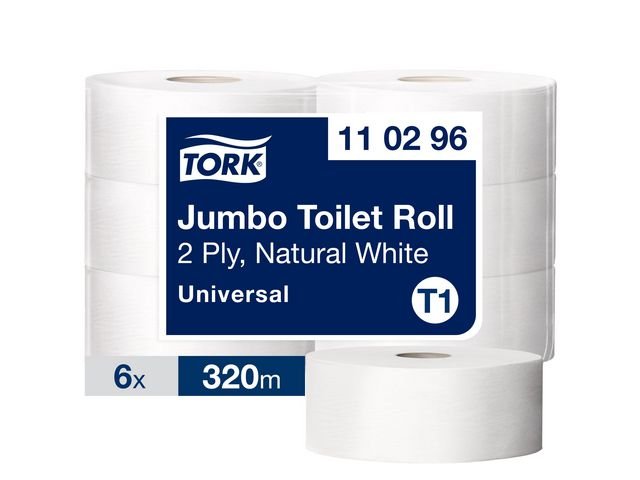 Toalettpapper TORK Uni T1 2 - lag 6/fp