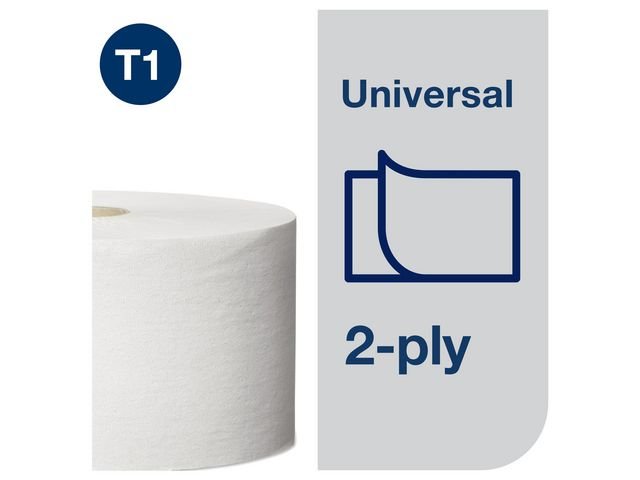 Toalettpapper TORK Uni T1 2 - lag 6/fp