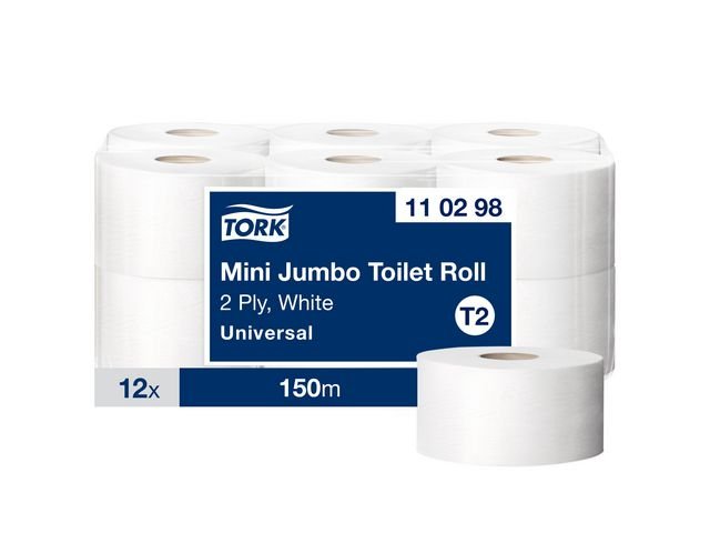 Toalettpapper TORK Uni T2 2 - lag 12/fp