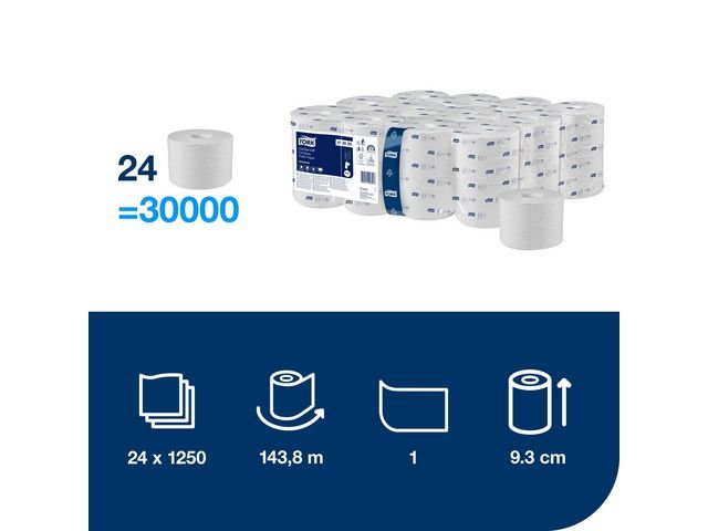 Toalettpapper TORK Uni T7 1 - lag 24/krt